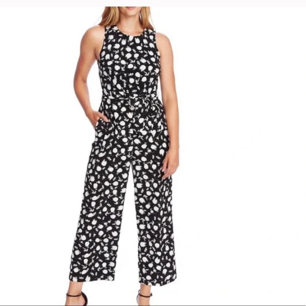 NWT Vince camuto floral shadow wide leg jumpsuit